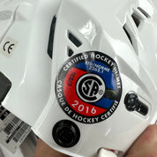 Brand New White CCM Resistance 110 Hockey Helmet - Senior Medium