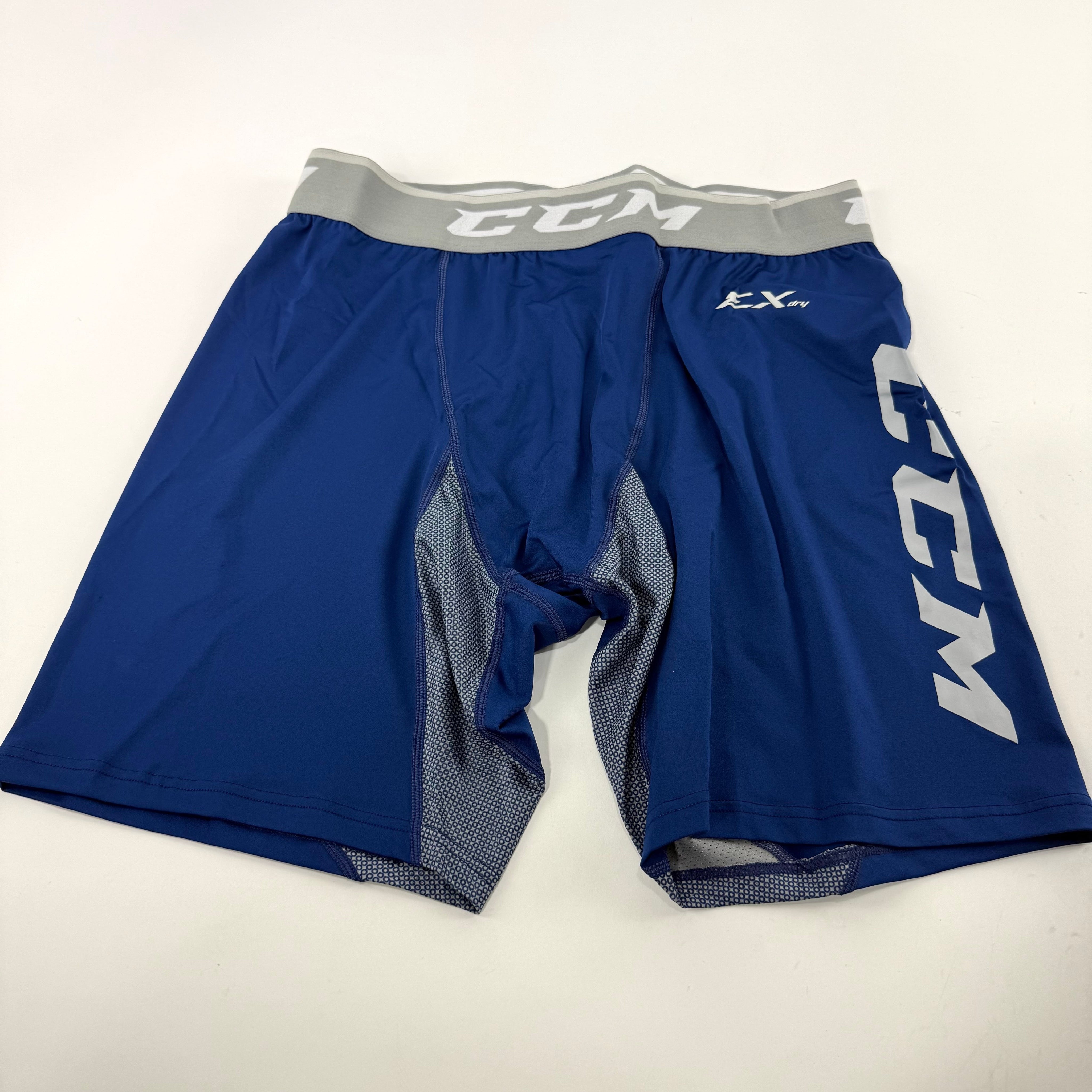 New Navy CCM Loose Fit Pro Shorts | Senior L | #191520519681 - Top Flight Hockey