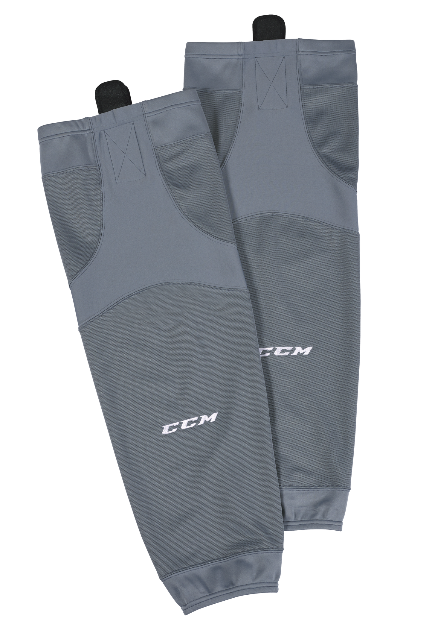 Grey New Junior CCM SX6000 Socks with Velcro - Top Flight Hockey