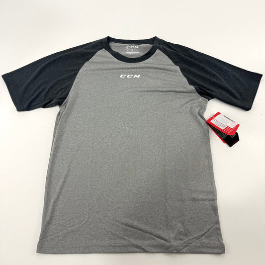 New CCM Mens Basecamp Two Tone Shirt | Grey/Black | Senior S | #191520510824