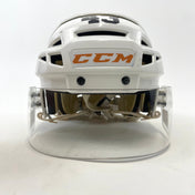 Used White CCM V08 Helmet with Oakley Short Cut Visor #43 | Senior Small | #M582