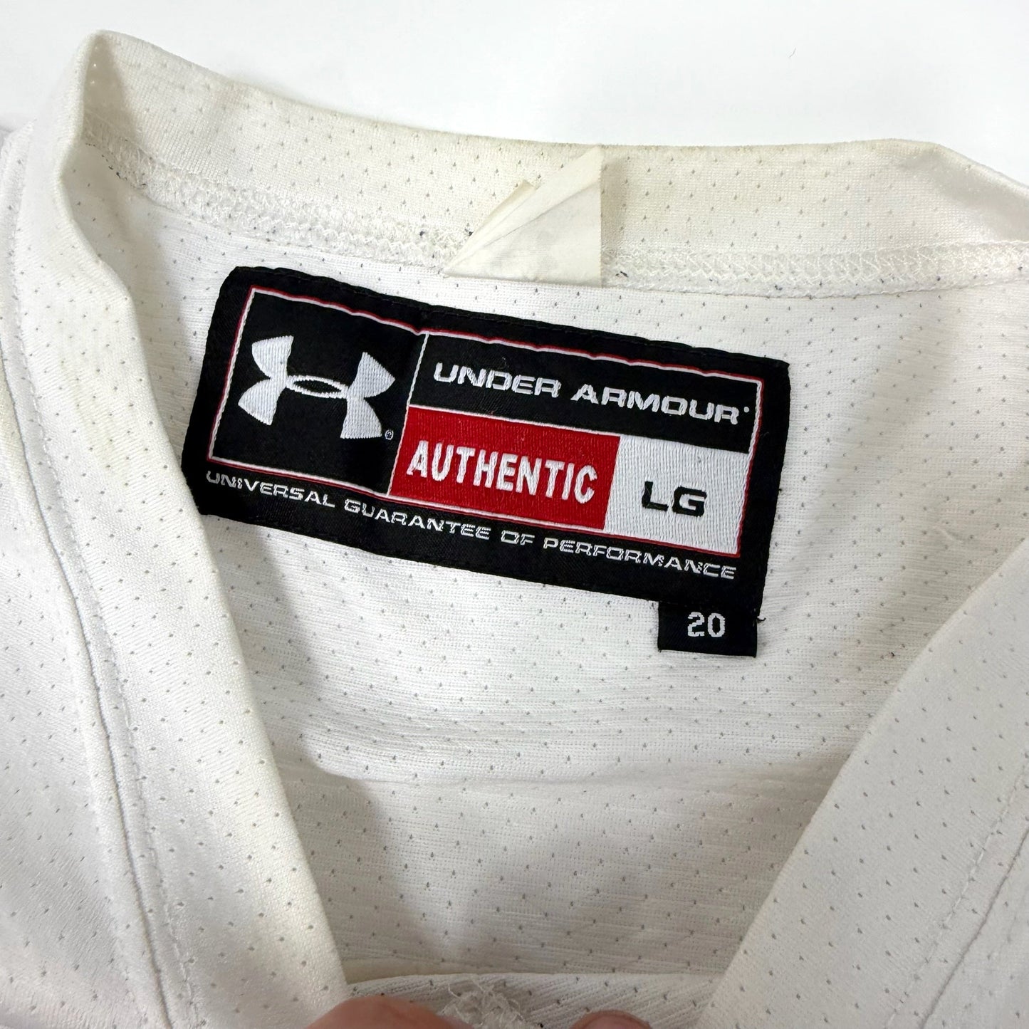 Used White Under Armour Notre Dame Practice Jersey | Senior Large | AB747