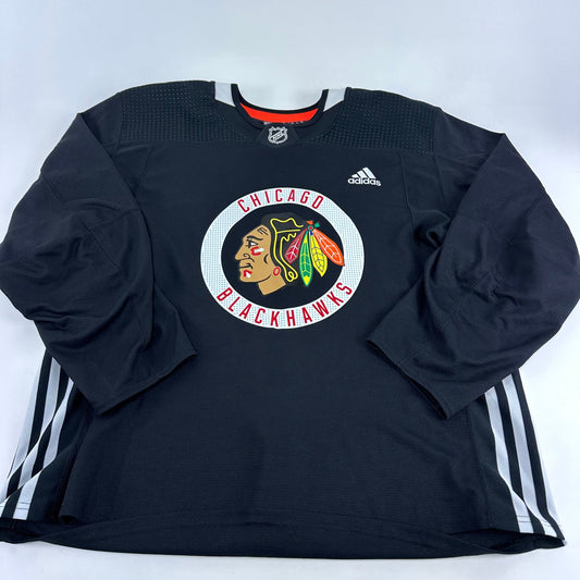 HEALEY #47 - Black Chicago Blackhawks Practice Jersey - Adidas MIC Size 58