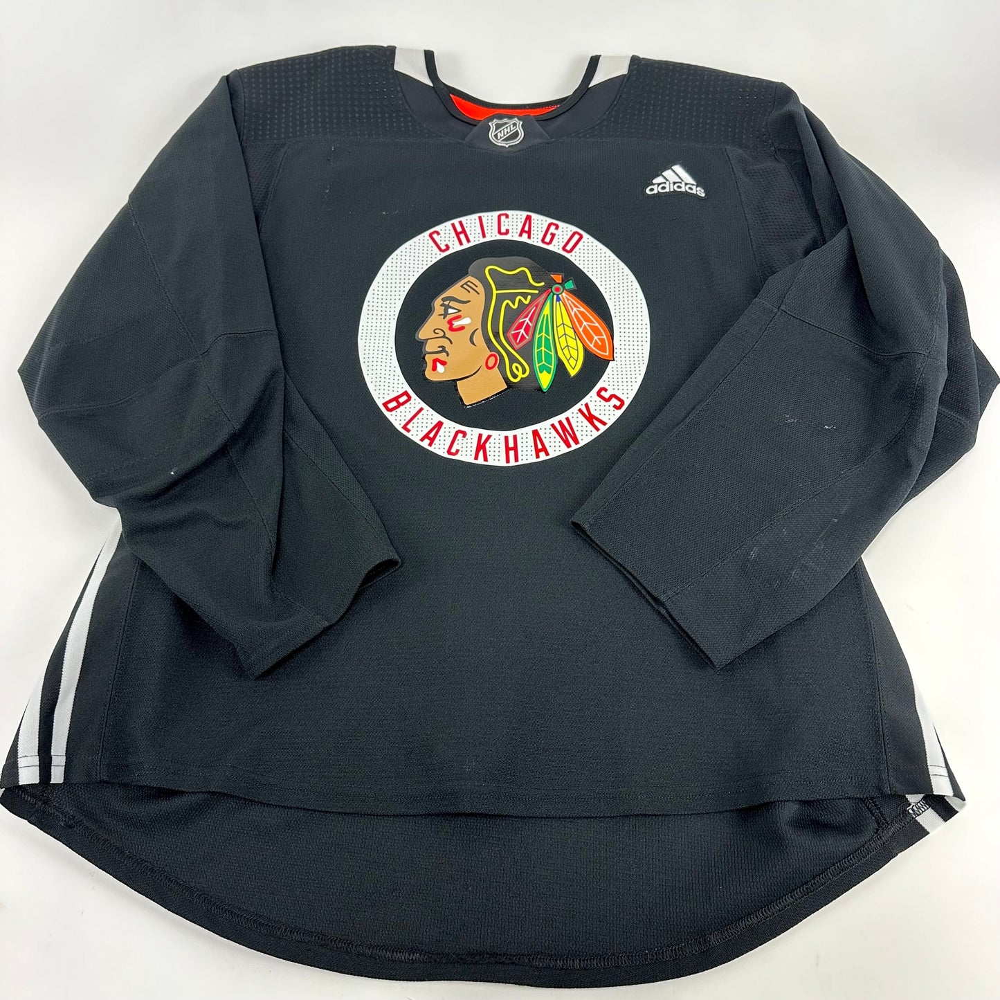 SENEY #62 - Black Chicago Blackhawks Practice Jersey - Adidas MIC Size 56