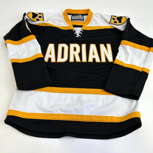 Used Adrian College Black Womens JOG Game Jersey | Size Small-48 | #6 - Top Flight Hockey