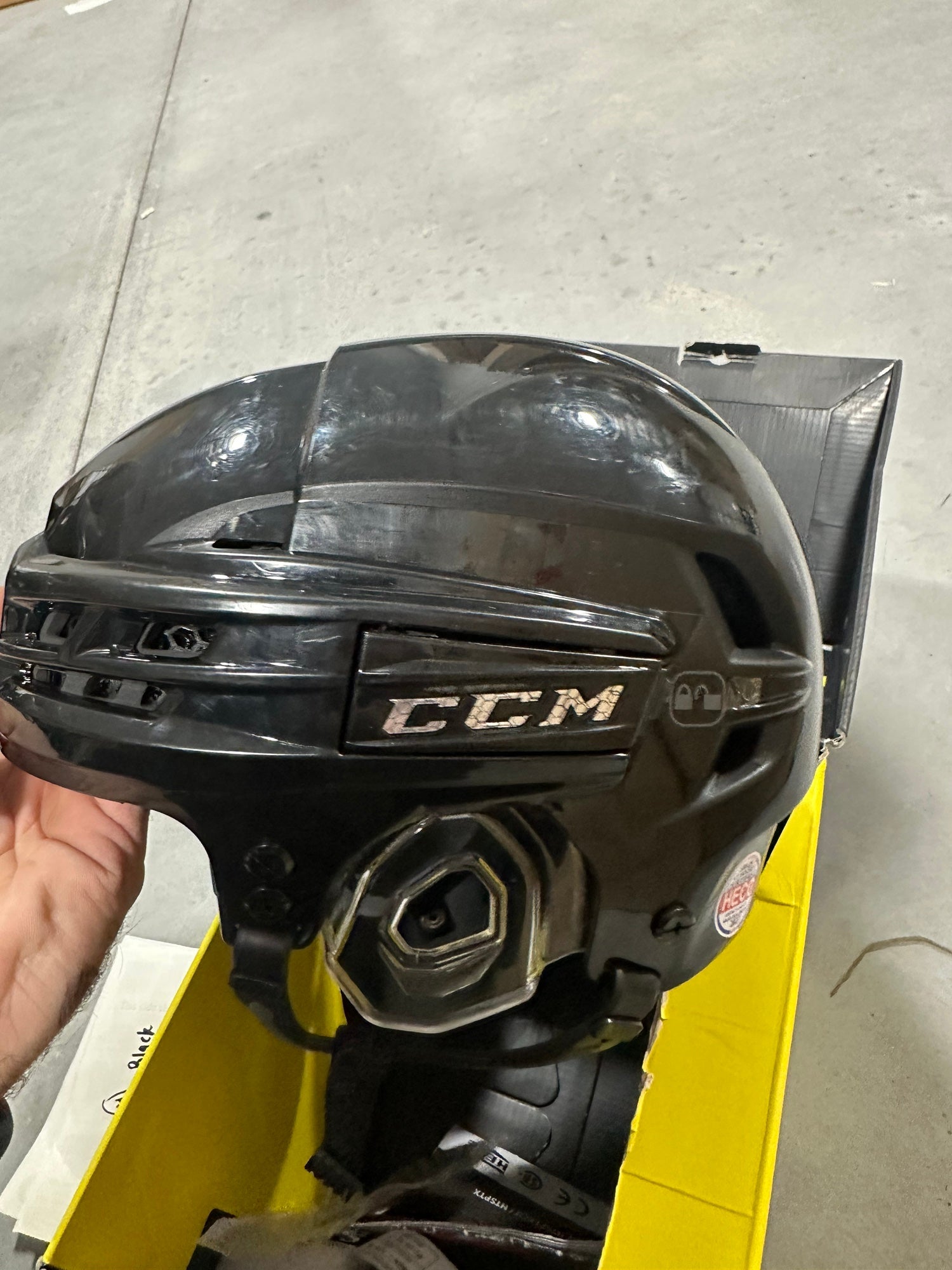 New Black Senior Small CCM Tacks X Helmet