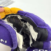 Used Yellow and Purple CCM Jetspeed Gloves | 14" | E557 - Top Flight Hockey