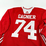 GAGNIER #74 - Red Chicago Blackhawks Practice Jersey - Adidas MIC Size 56 - Top Flight Hockey