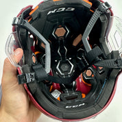 Brand New Small CCM Tacks 710 Burgundy Helmet - Top Flight Hockey