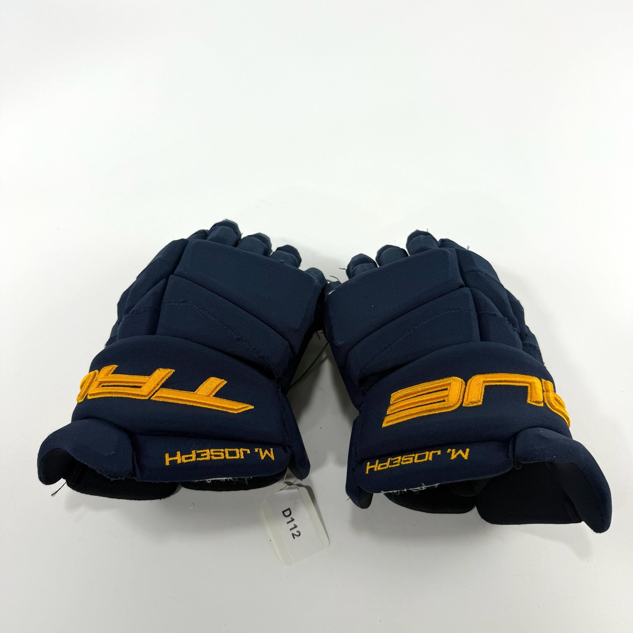 Used Navy STL Blues True Catalyst 9x Gloves | 13.5" | Joseph | D112 - Top Flight Hockey
