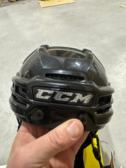 New Black Senior Small CCM Tacks X Helmet - Top Flight Hockey