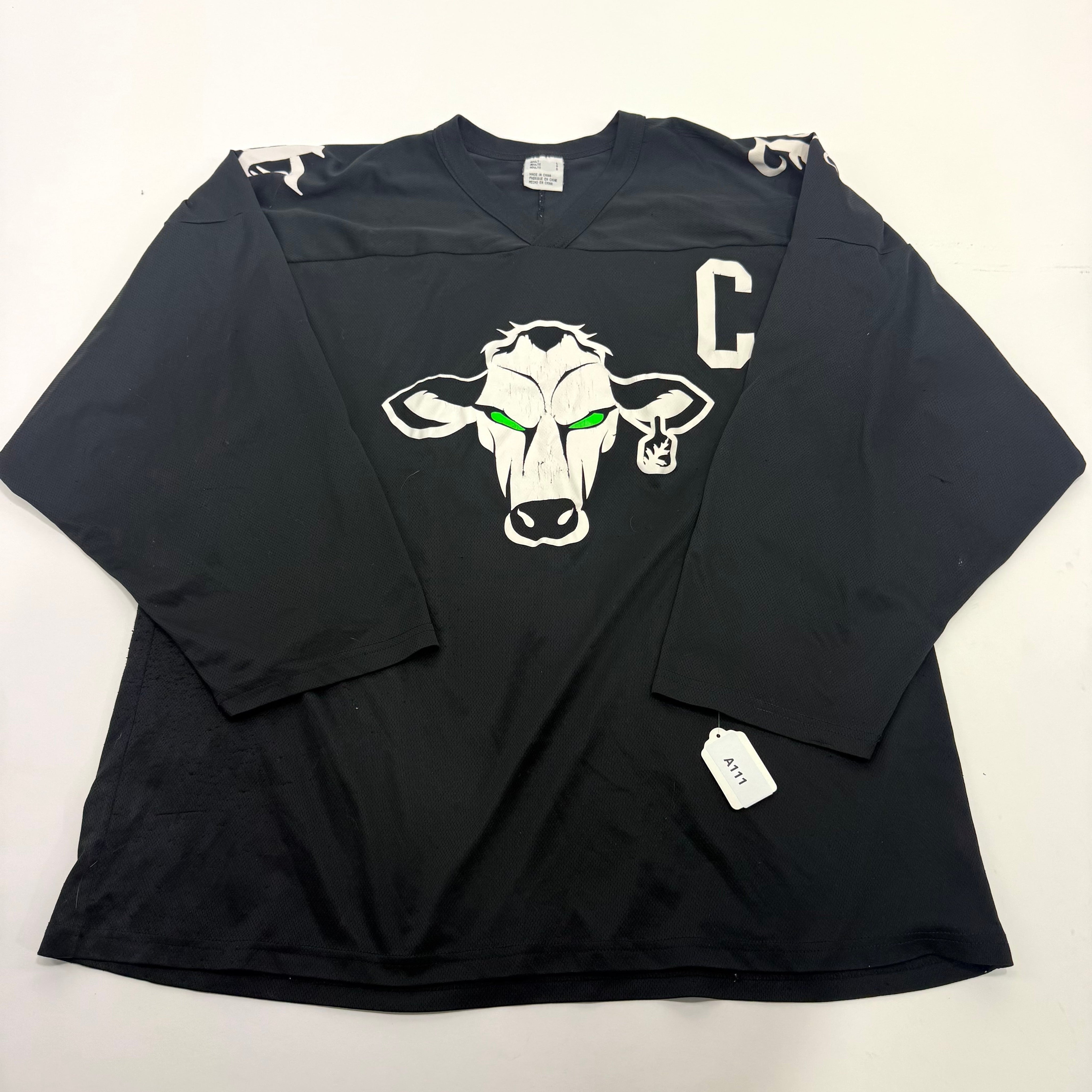 Used Black CCM Cow Jersey | Large | A111 - Top Flight Hockey
