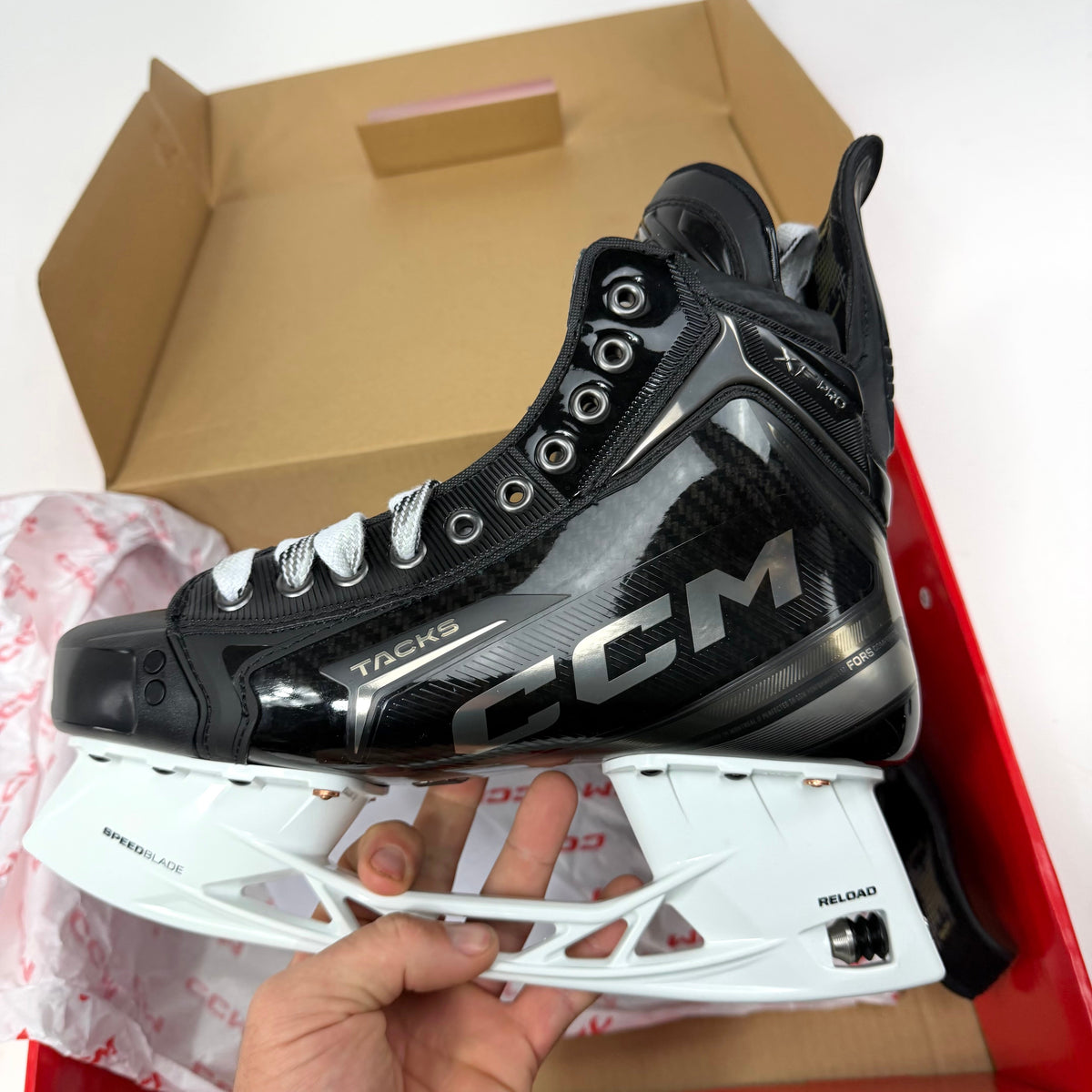New CCM Tacks XF Pro Skates | Size 8 Regular | AB229 - Top Flight Hockey