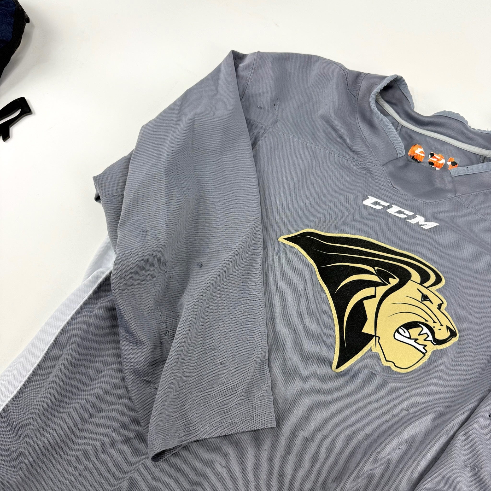 Used Grey Lindenwood CCM Practice Jersey | XL | E204 - Top Flight Hockey