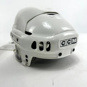 New White CCM Tacks 852 Helmet | Medium | L310 - Top Flight Hockey
