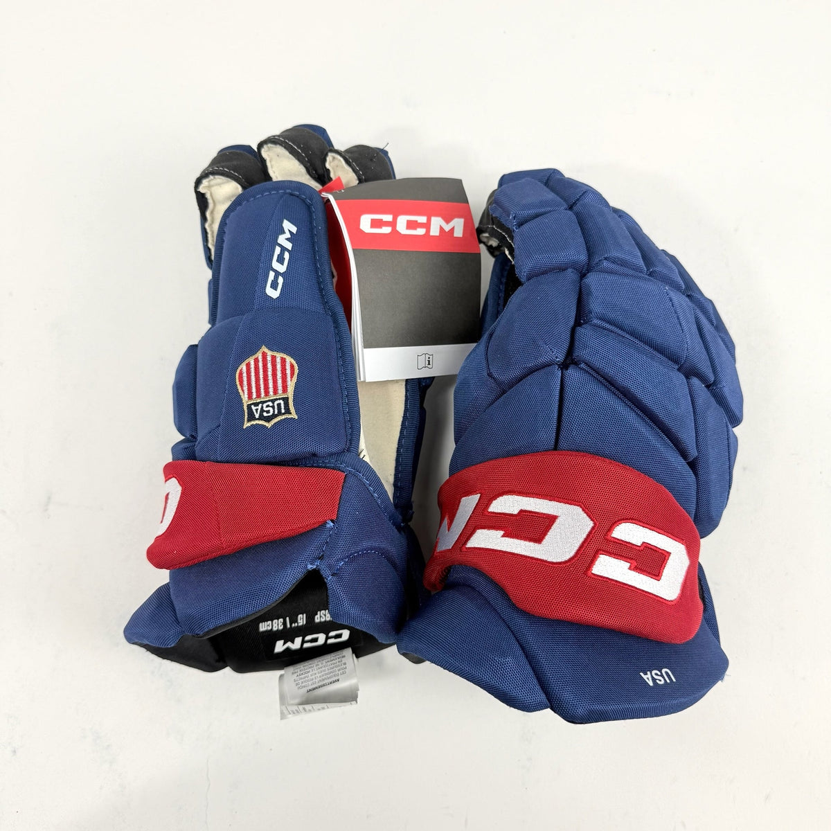 New Team USA CCM FT8 Pro Stock Gloves | 15" - #683978308875 - Top Flight Hockey