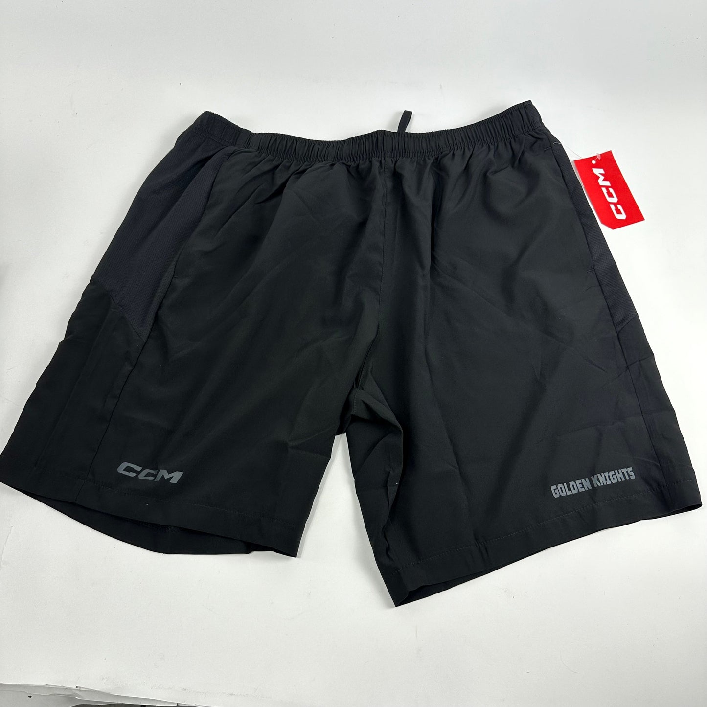 New Black CCM Training Shorts | VGK Vegas Golden Knights | Senior XL - Top Flight Hockey