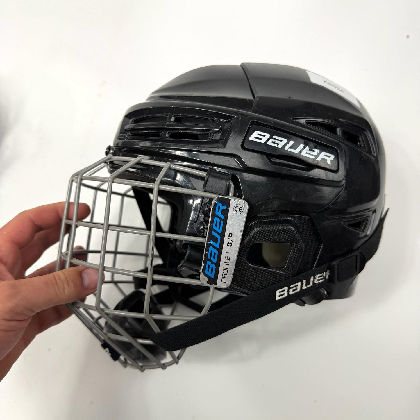 Used Black Bauer IMS 5.0 Helmet with Cage | Senior Small | AB924