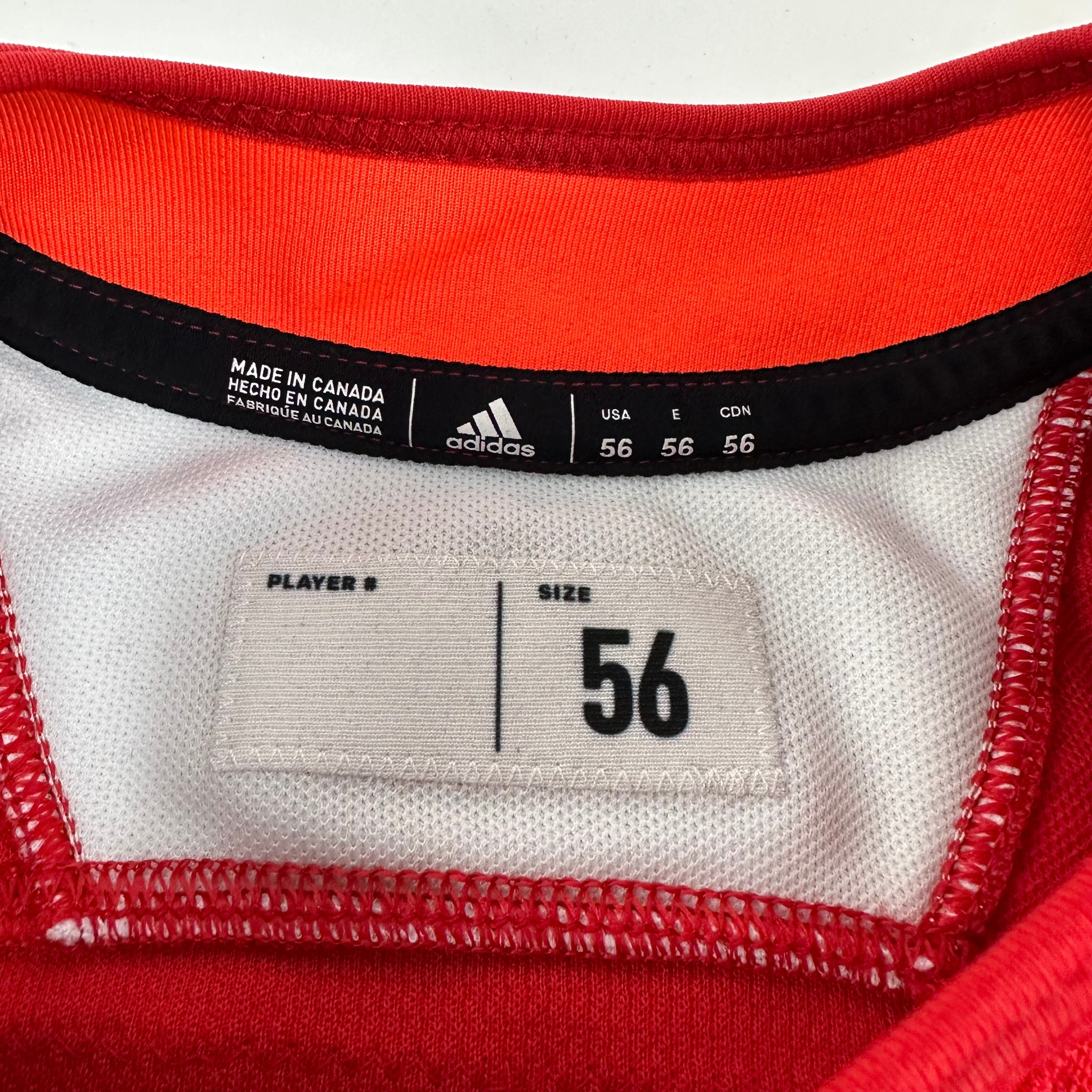 ROMEO #49 - Red Chicago Blackhawks Practice Jersey - Adidas MIC Size 56 - Top Flight Hockey