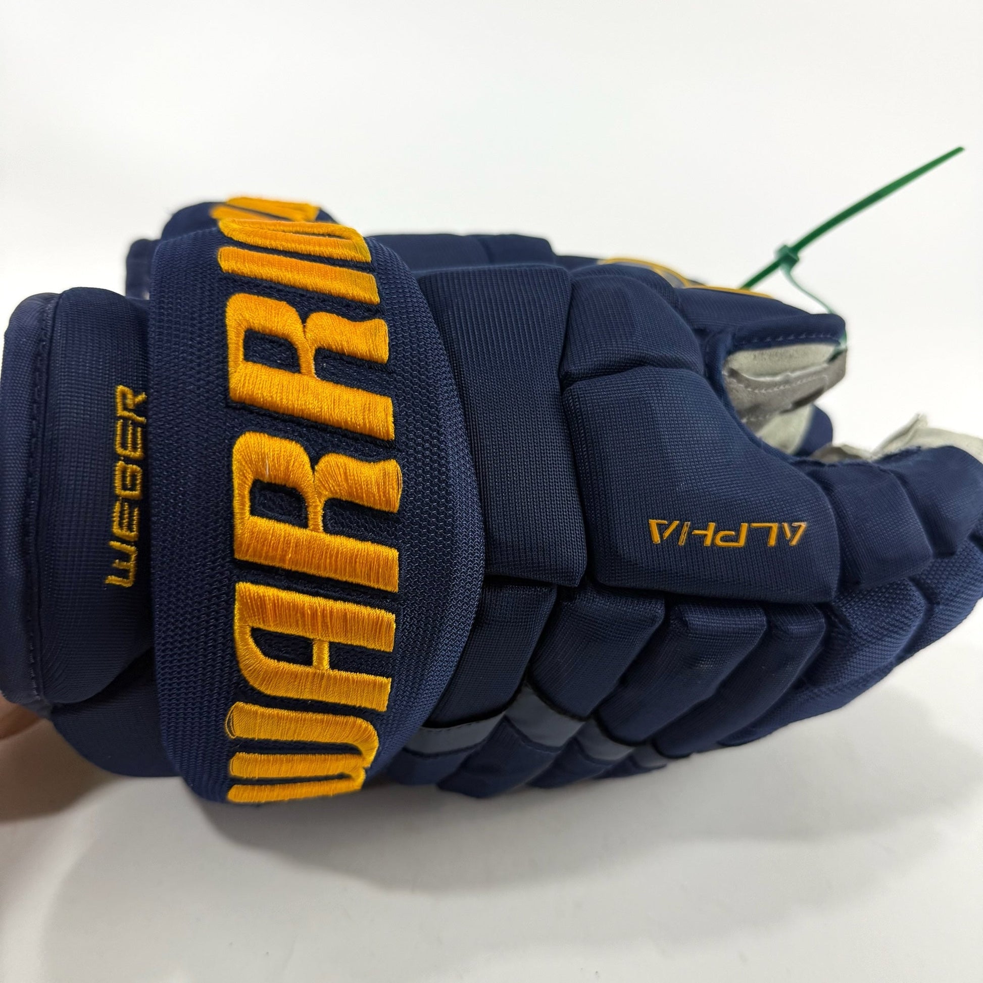 Used Navy STL Blues Alpha DX Pro Gloves | 14" | Weber | D168 - Top Flight Hockey