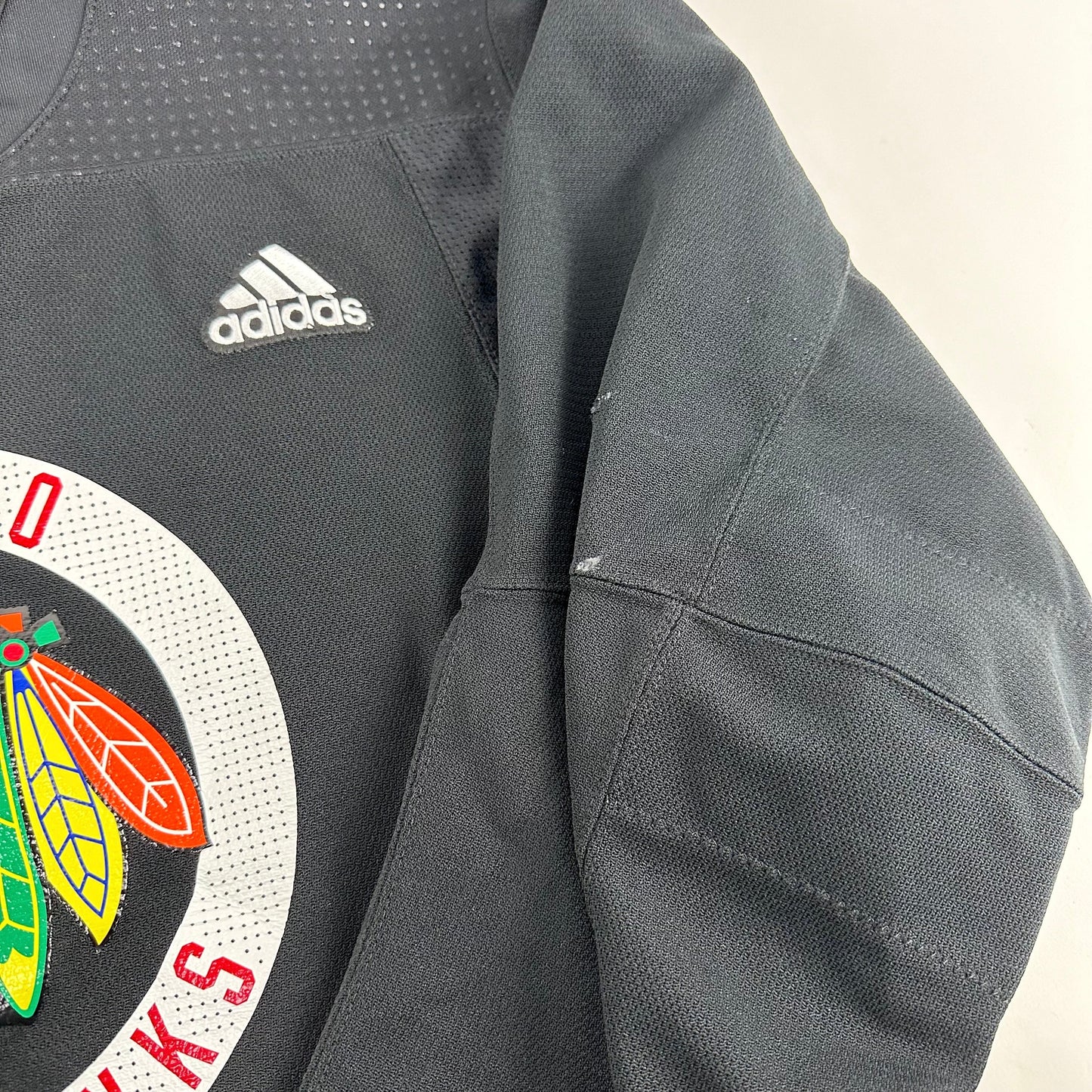 JOHNSON #52 - Black Chicago Blackhawks Practice Jersey - Adidas MIC Size 56