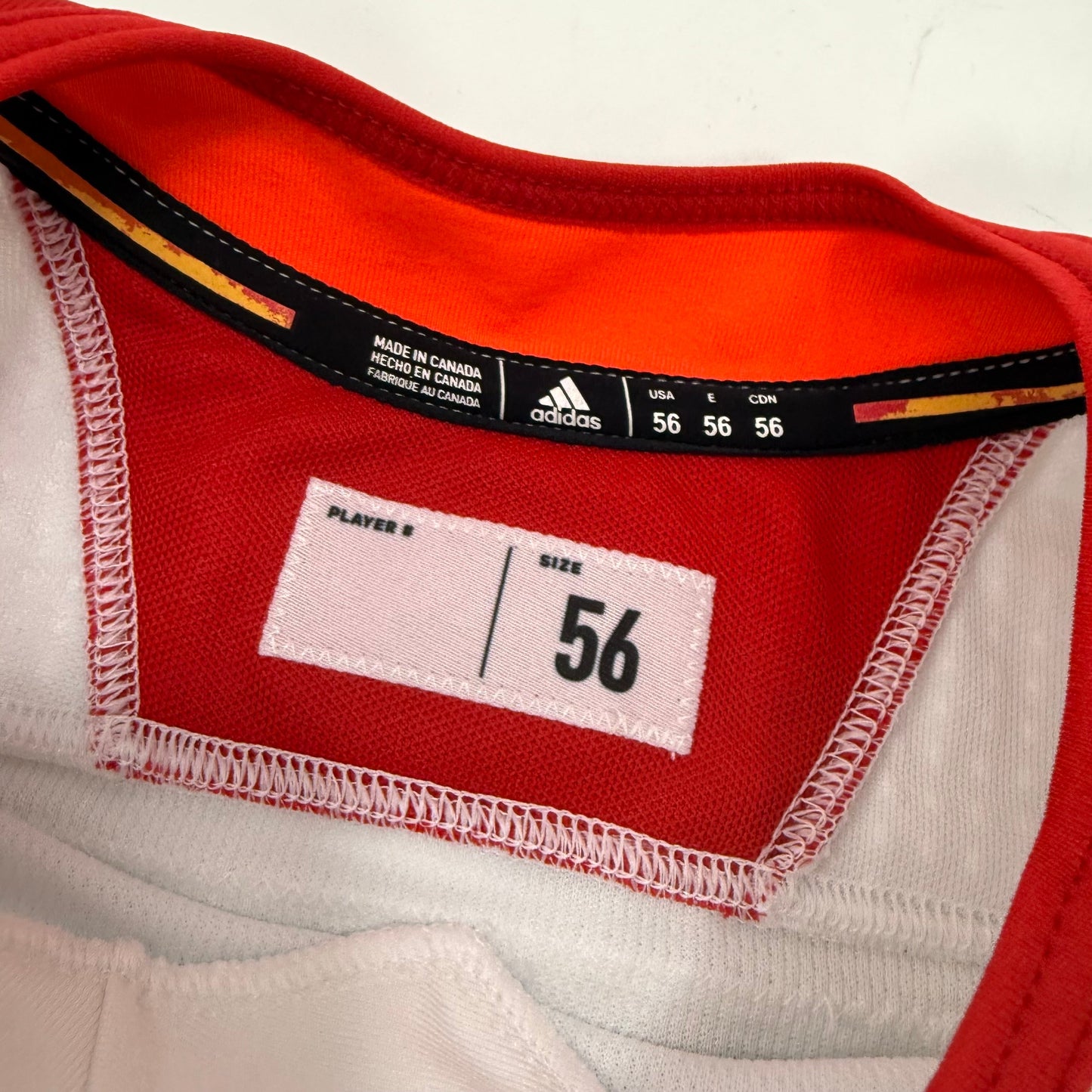 Used White Chicago Blackhawks Adidas MIC Practice Jersey | Size 56 | Teply #53