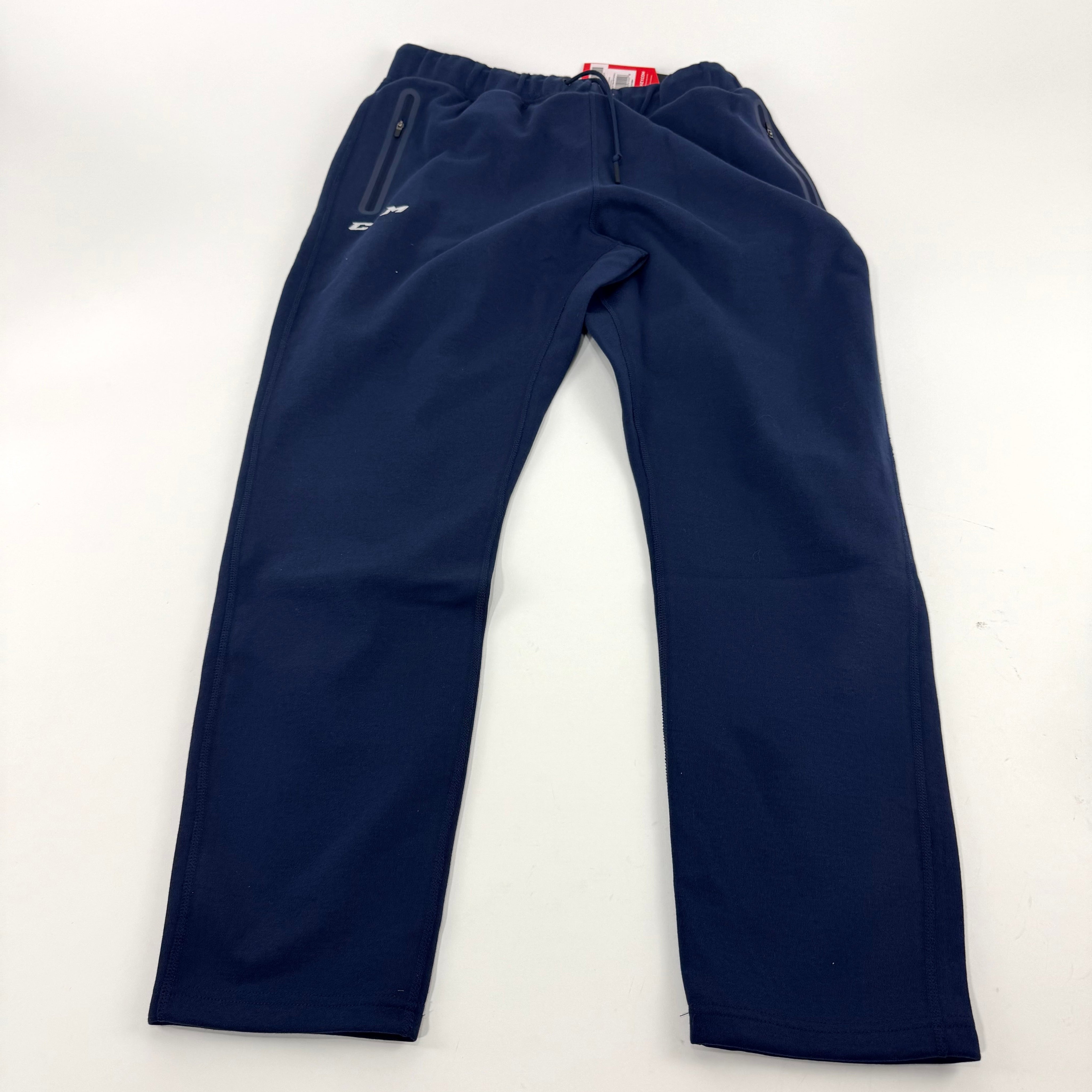New Navy CCM Mens Premium Tapered Fleece Pant | Senior L | #191520015558 - Top Flight Hockey