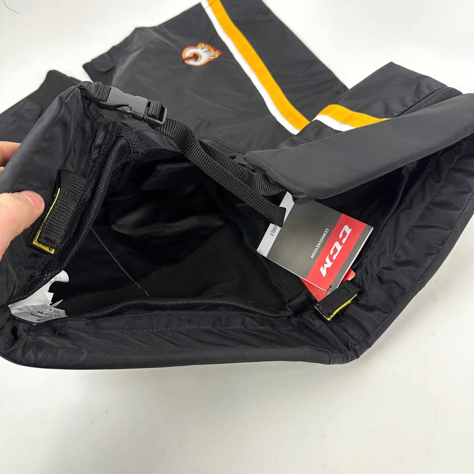 Brand New Black Calgary Flames Third CCM PPPTK Shell - Multiple Sizes Available - Top Flight Hockey