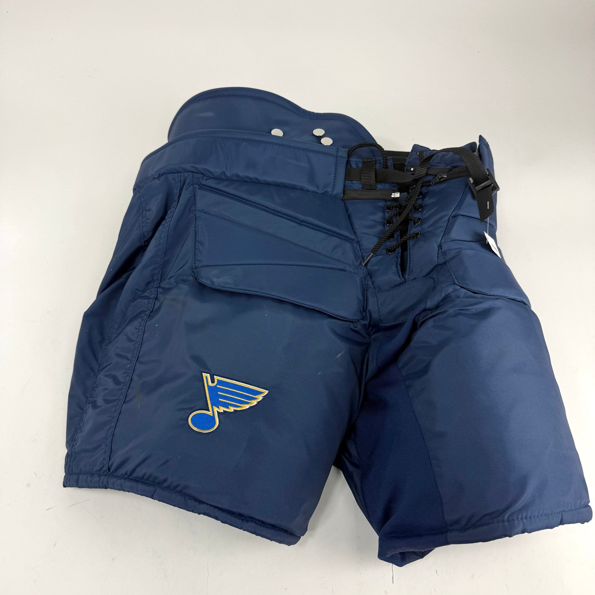 Used Navy STL Blues HPG14A Goalie Pants | Fit 2 | R582 - Top Flight Hockey