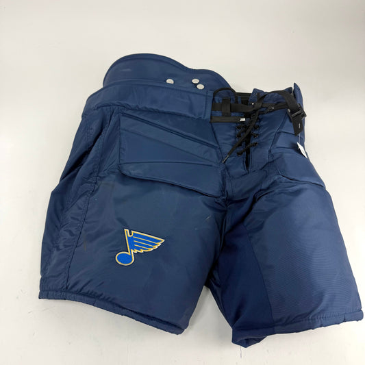 Used Navy STL Blues HPG14A Goalie Pants | Fit 2 | R582 - Top Flight Hockey