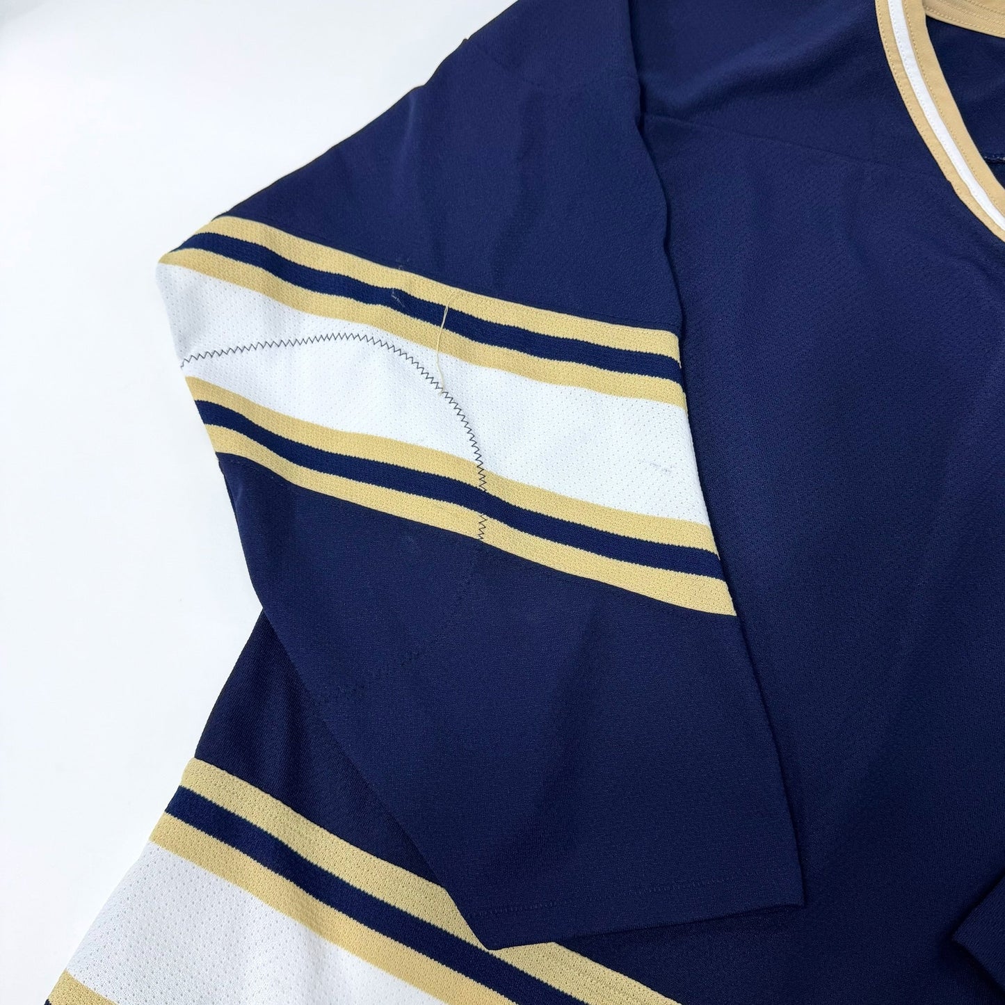 Used Navy/Gold Blank Hockey Jersey | Senior XL | AB755