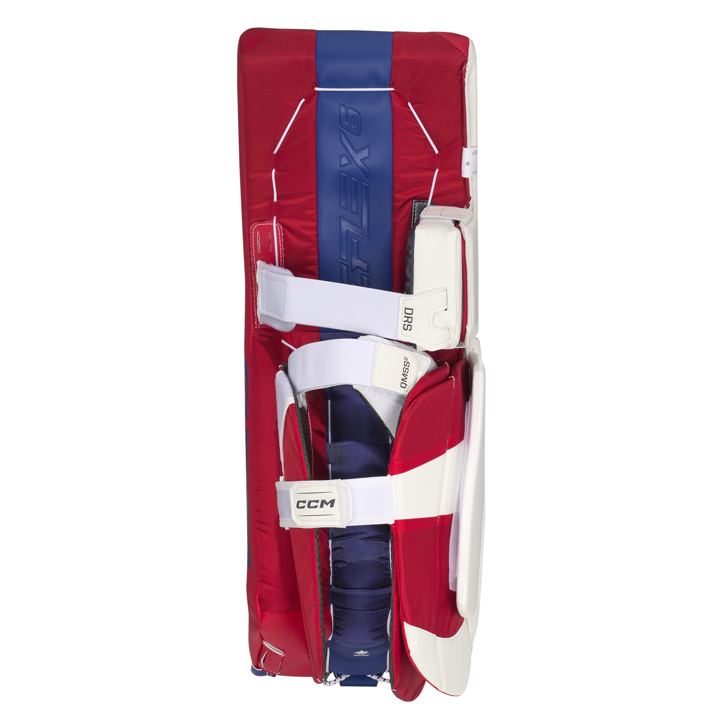 New CCM White E Flex 6.9 Goalie Leg Pads | 34+2" | #191520631758