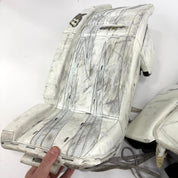 Used White Brian's Gnetik Goalie Pads | 35 +1" - Top Flight Hockey