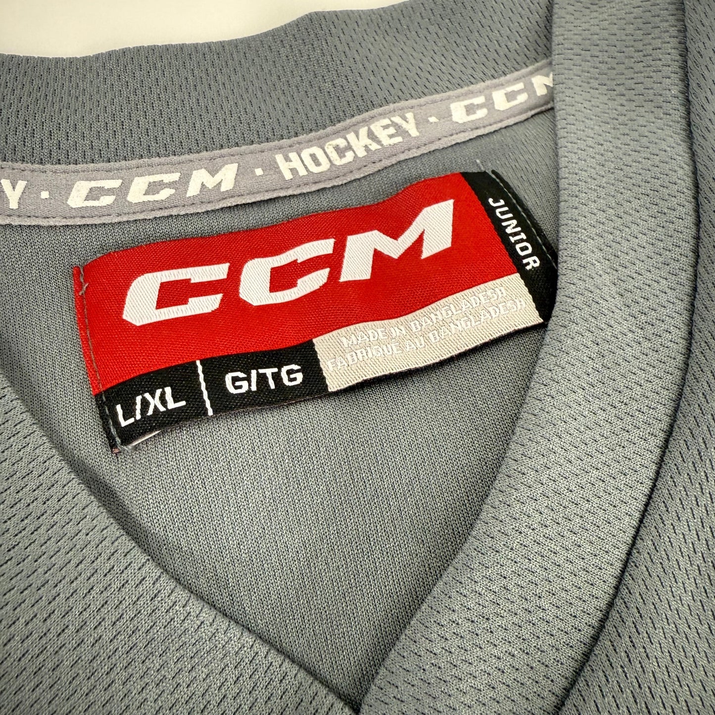 New Grey CCM Practice Jersey | Junior Large/XL