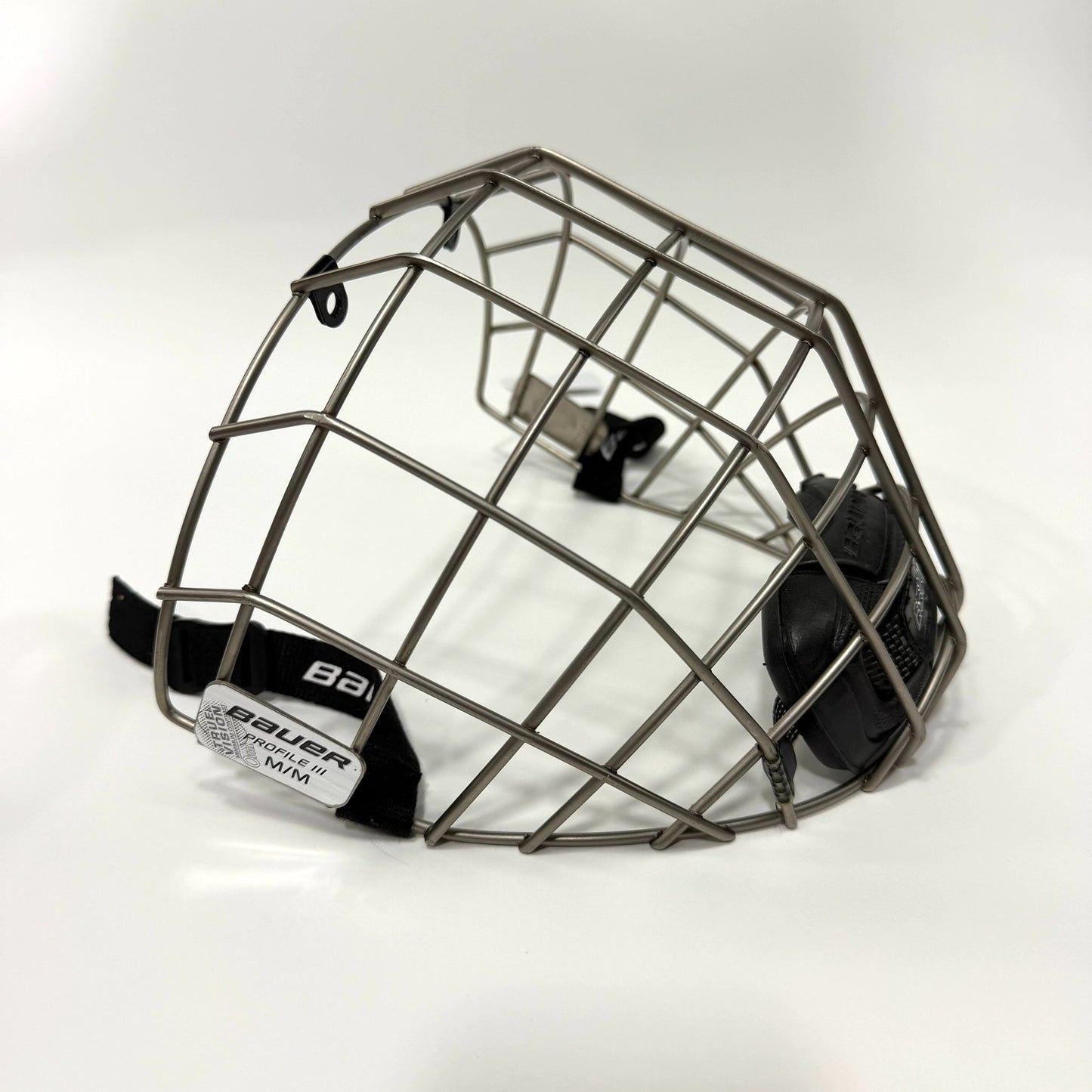 Like New Silver Bauer Profile III Cage | Medium | AB816