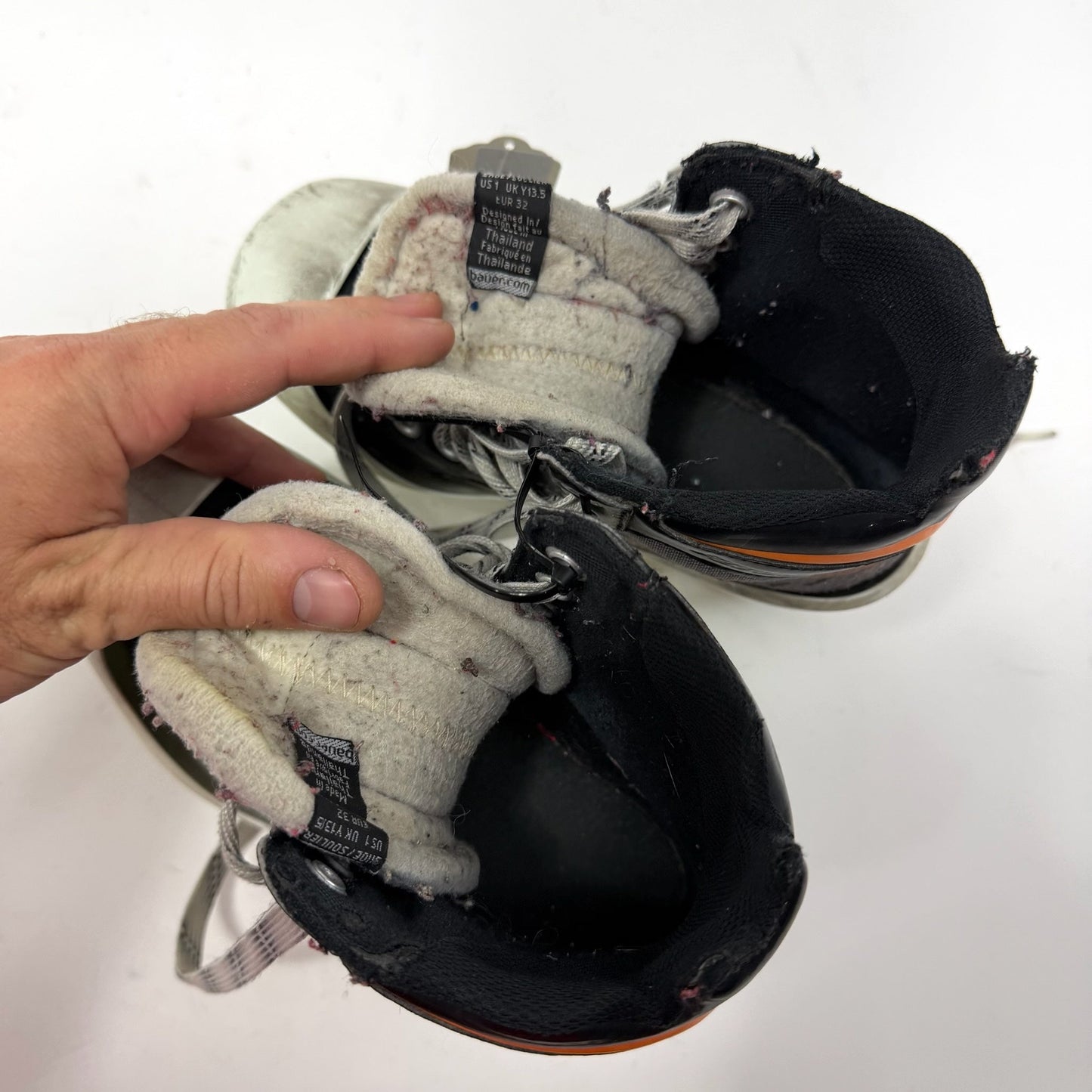 Used Bauer Performance Goalie Skates | Size youth 13 D | AB471