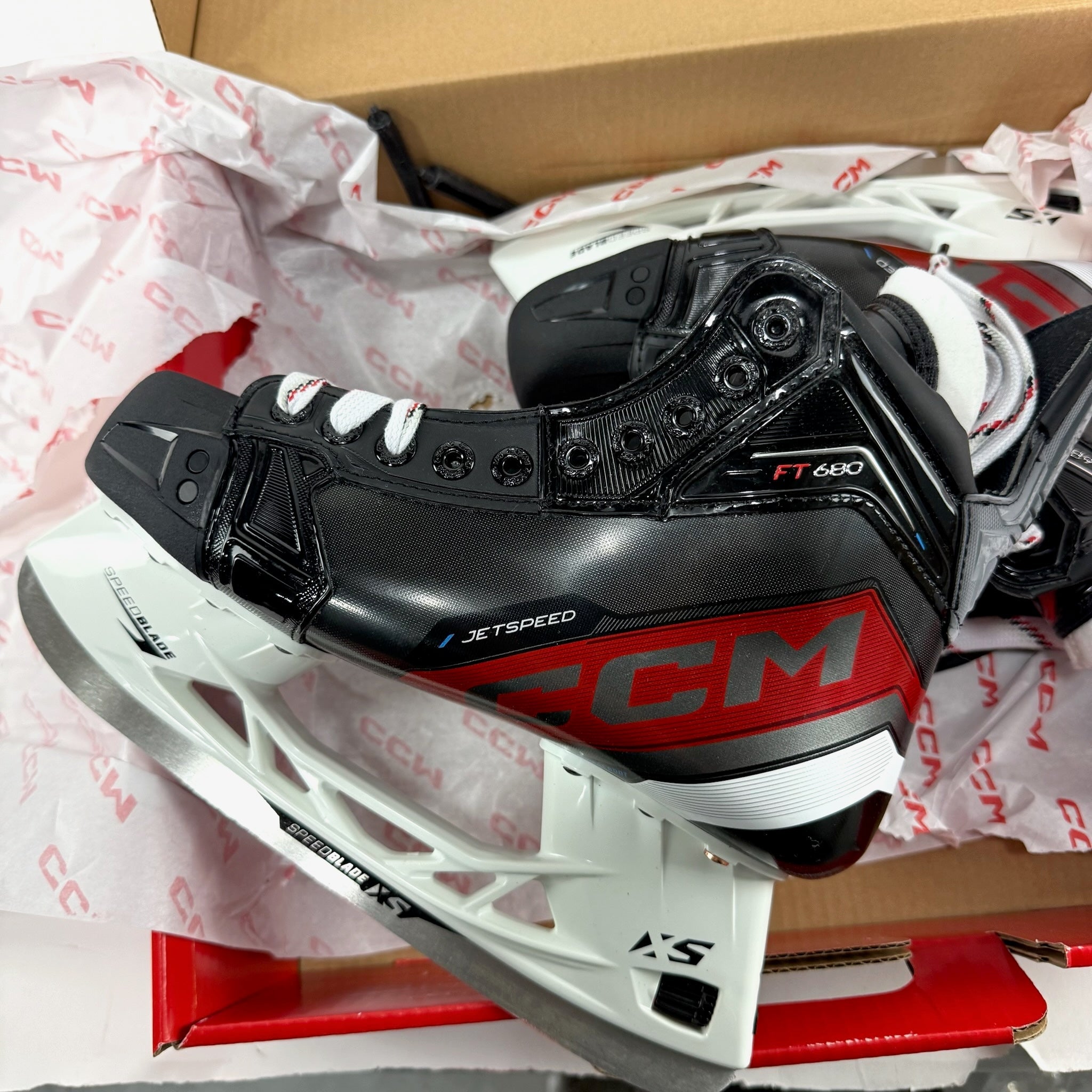 New CCM Jetspeed FT680 Skates | 7.5 Wide - Top Flight Hockey