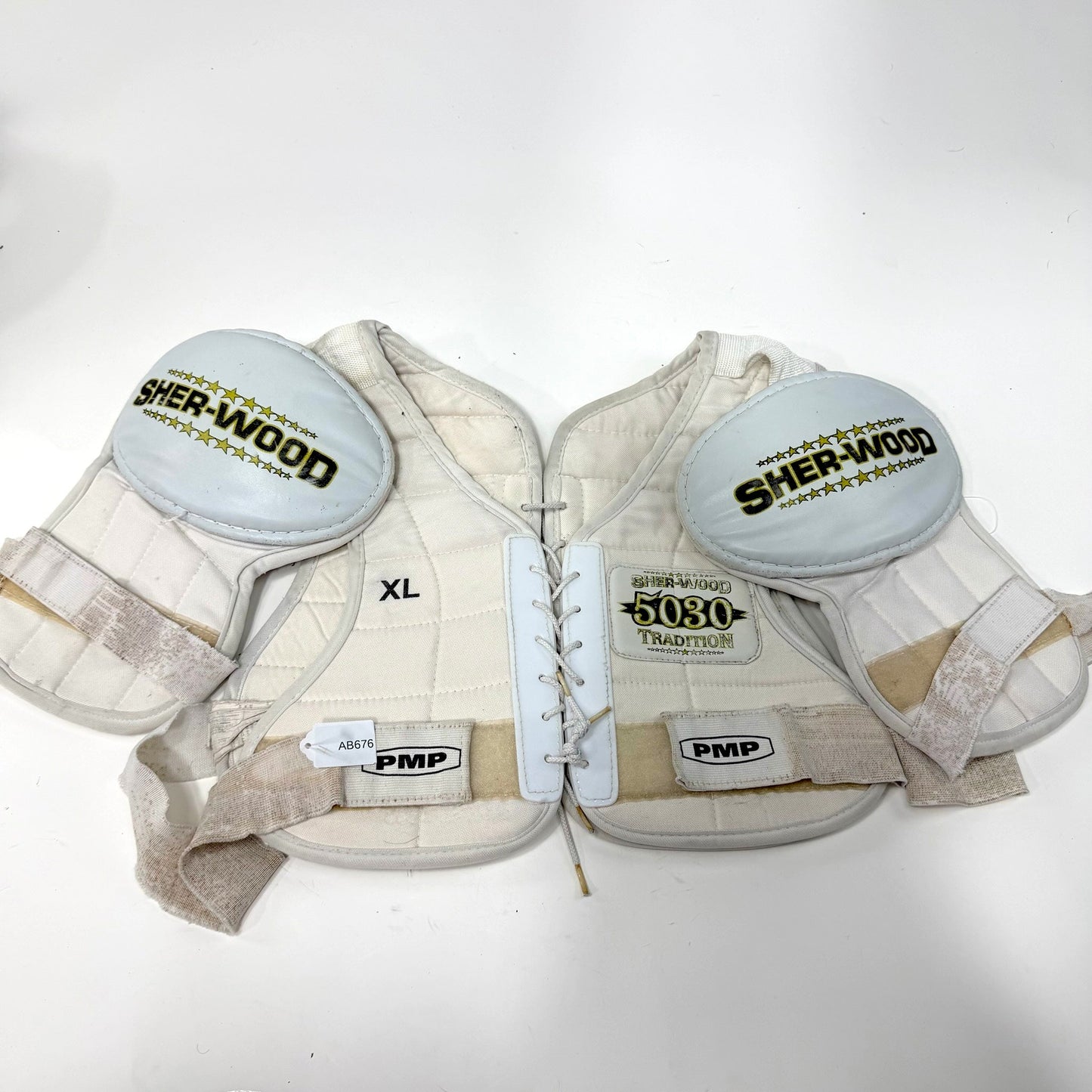 Used Sherwood 5030 Shoulder Pads | Senior XL | AB676