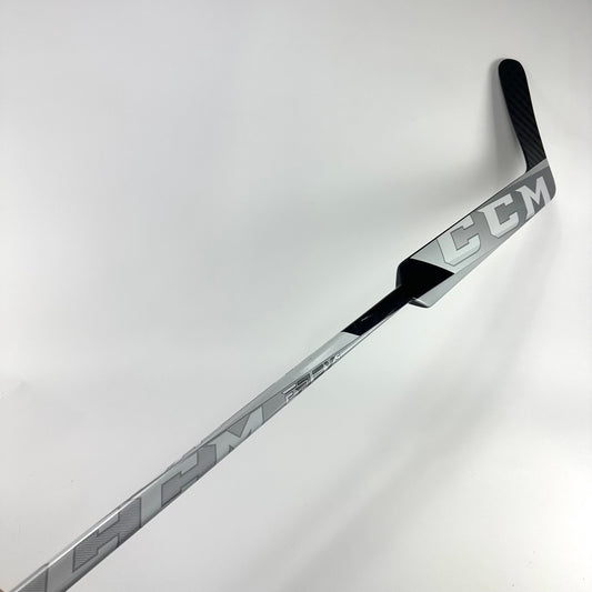 Brand New Black, White and Grey CCM Eflex 5 Goalie Stick - P1 Curve | 26" Paddle - Top Flight Hockey