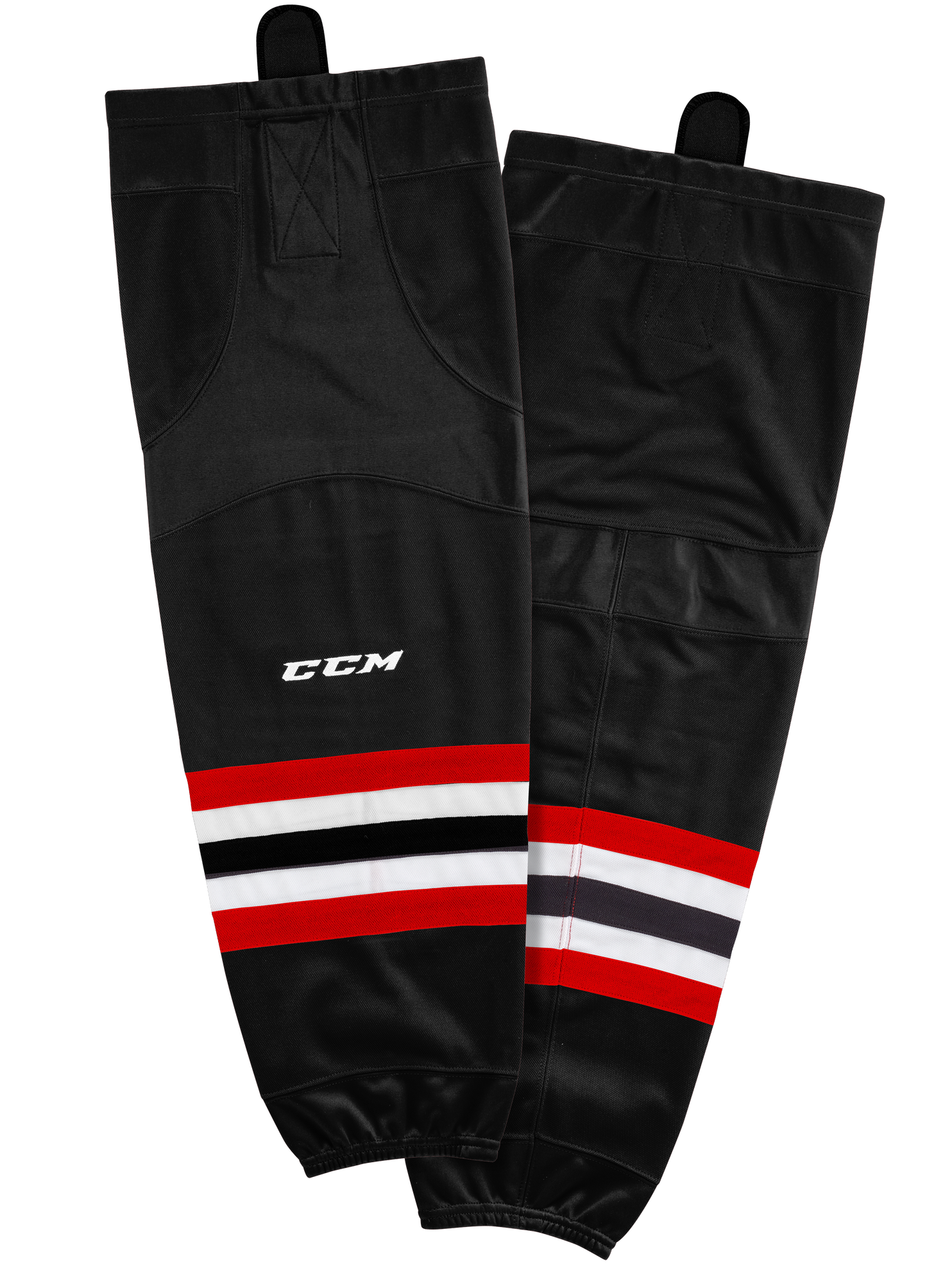 New CCM Black Quicklite Game Socks | Junior | #191520008390