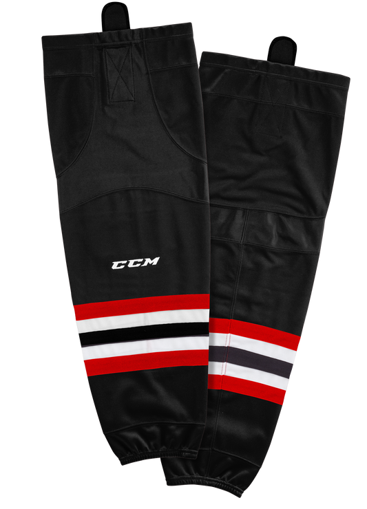 New CCM Black Quicklite Game Socks | Junior | #191520008390 - Top Flight Hockey