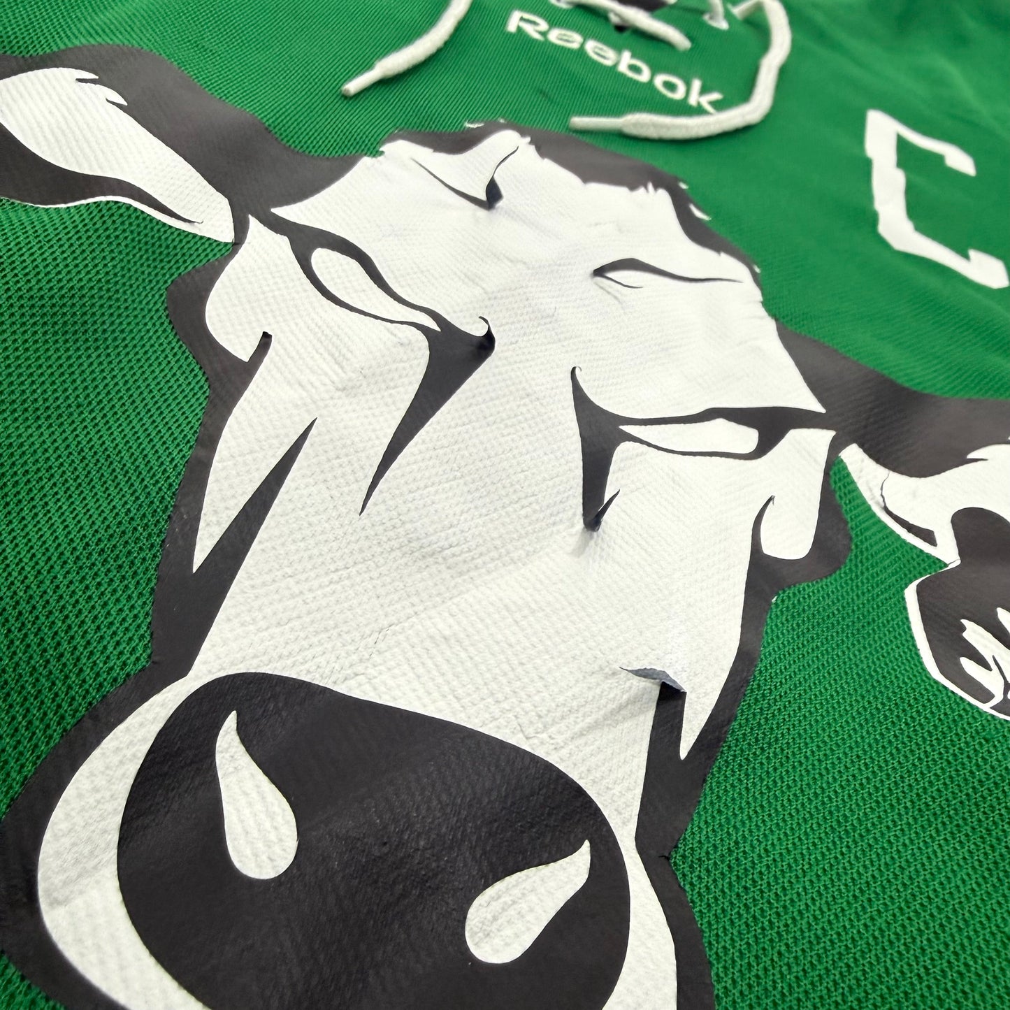 Used Green Reebok Cow Jersey | Large | A108