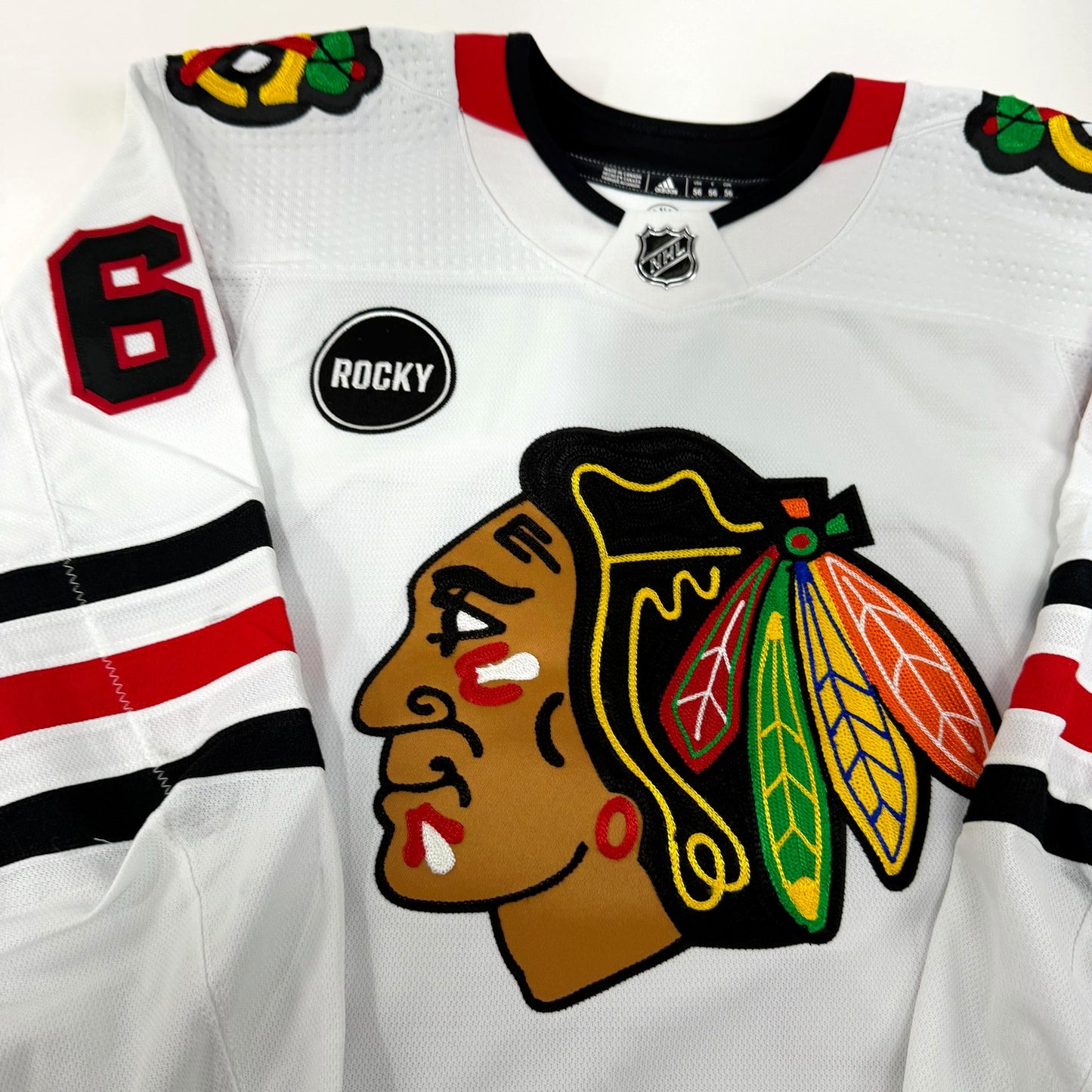 Martin Misiak #68 Away Chicago Blackhawks Team Issued Jersey 2023-2024 | 25643