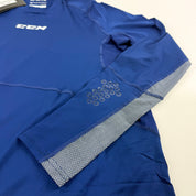 New Navy CCM Mens Baselayer Long Sleeve Top with Gel | Senior M | #191520510244 - Top Flight Hockey