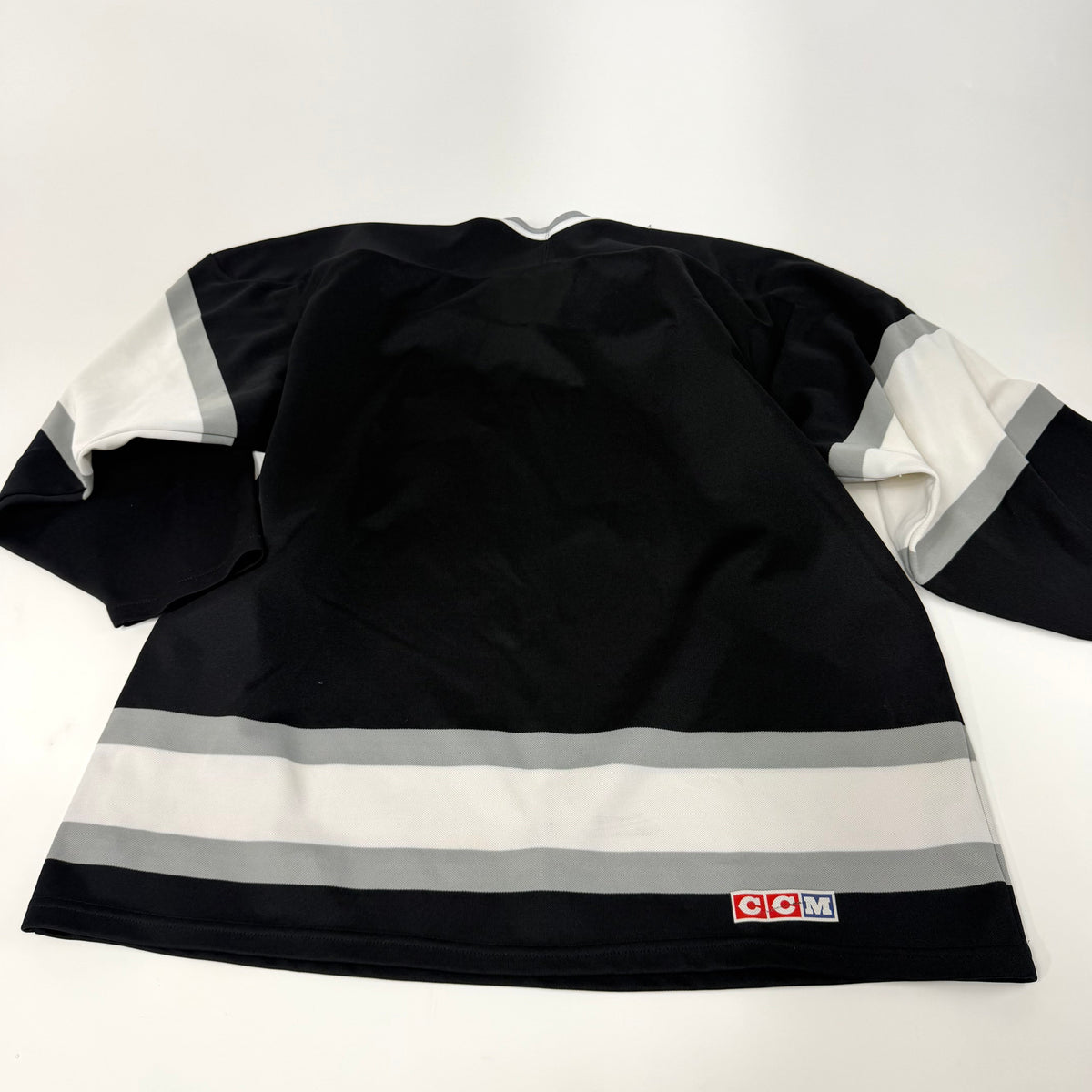 Used Black White Grey CCM Practice Jersey | Senior XL | AB210