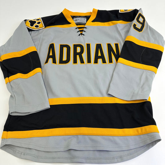 Used Adrian College Grey Womens JOG Game Jersey | Size Small-48 | #9