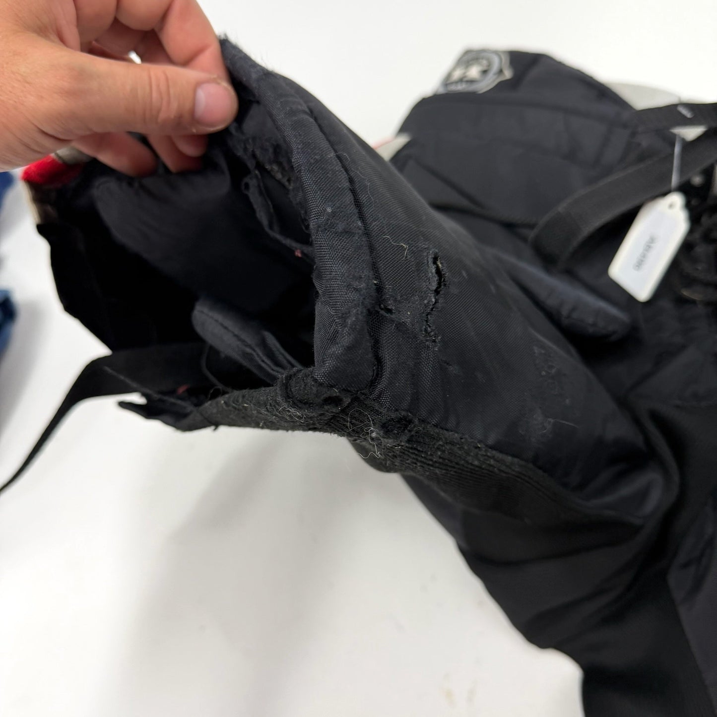 Used Black and Red Koho Revolution Goalie Pants | Intermediate Small | AB496