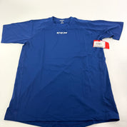 New Navy CCM Men's Loose fit Short Sleeve Shirt | Senior S | #191520510671 - Top Flight Hockey