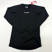 New Black CCM Baselayer Compression Long Sleeve Shirt | Senior L #191520510459 - Top Flight Hockey