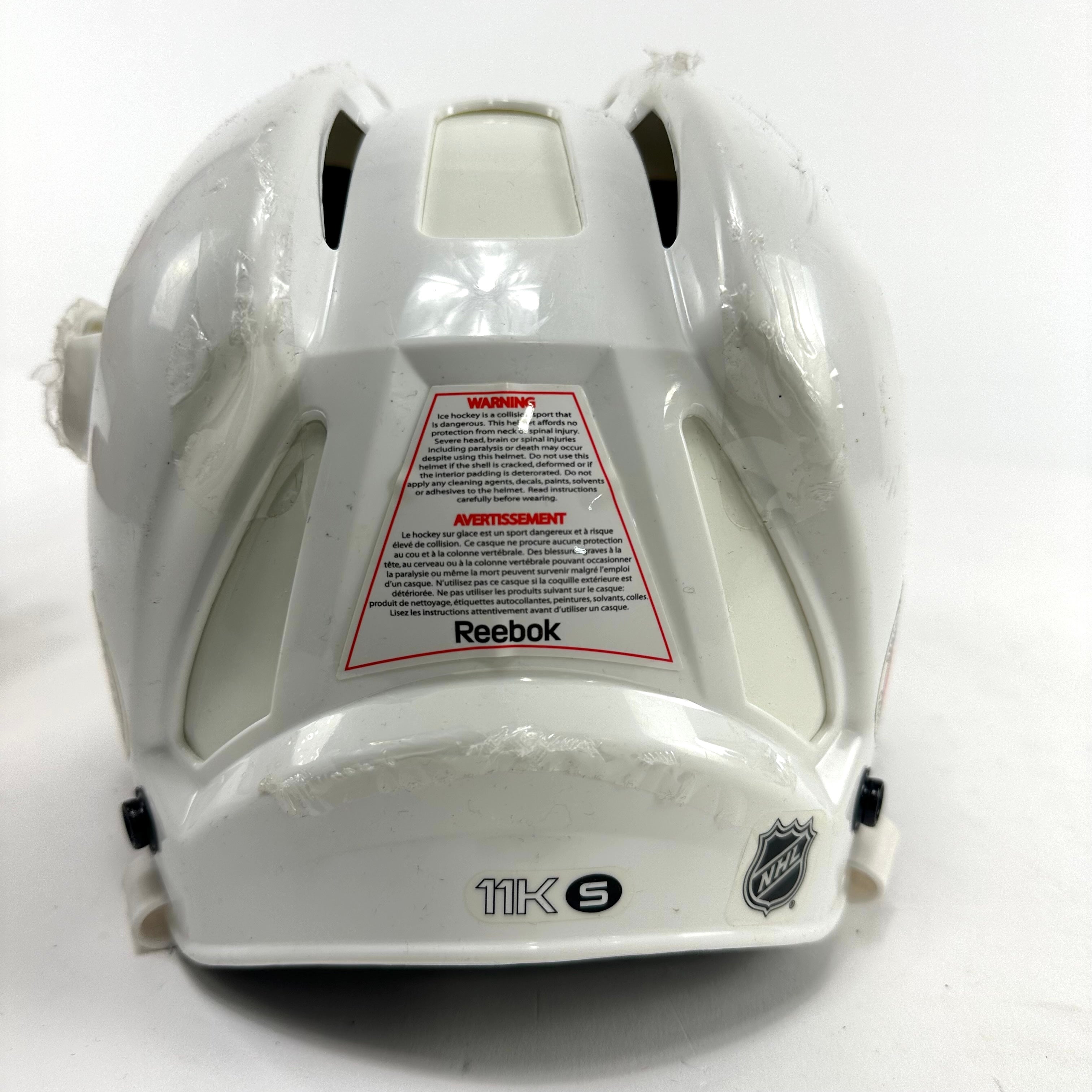 New Defected White Reebok 11K Helmet | Small | L321 - Top Flight Hockey